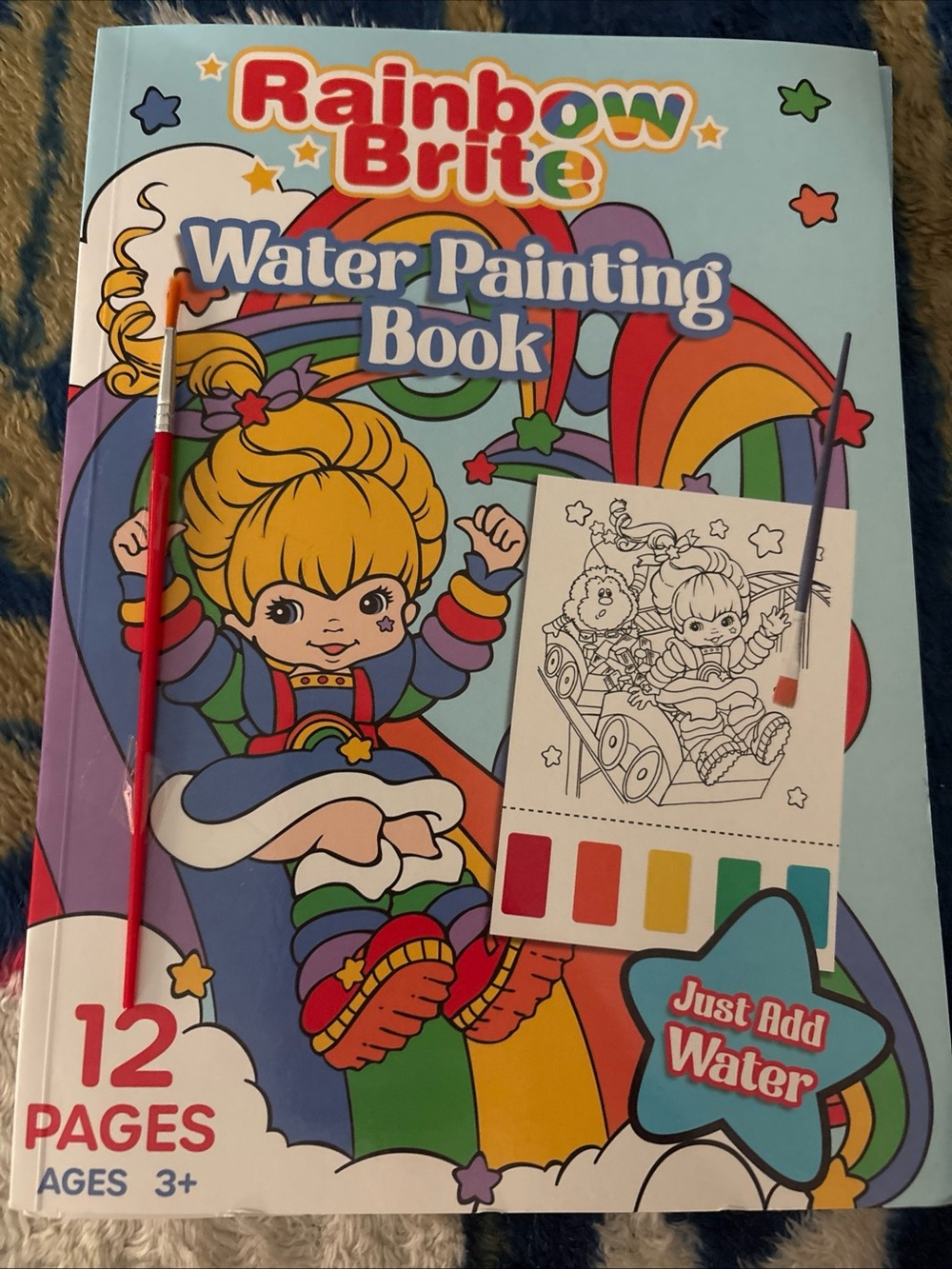 Brand new Rainbow Brite Water Painting Book - Blue, Red, Yellow, Green
